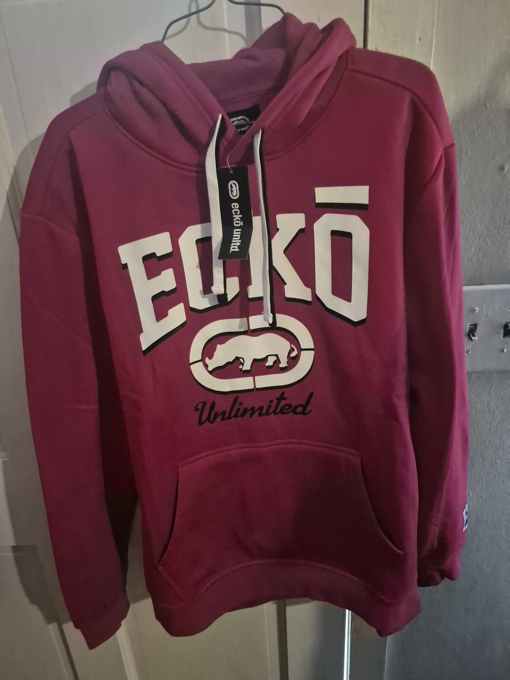 Ecko Unlimited Red Logo Pullover Hoodie